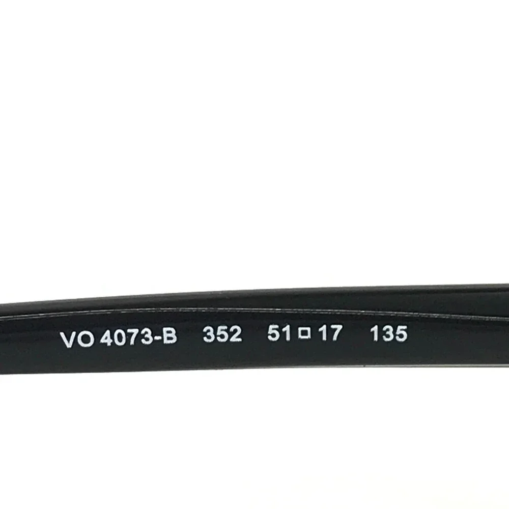 Vogue Eyeglasses Frames VO4073-B 352 Black Gold Rectangular Full Rim 51-17-135